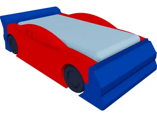 Race Car Bed 3D Model