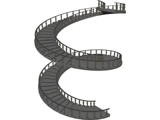 Spiral Staircase  3D Model