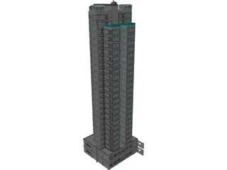 HK Residential Tower 3D Model