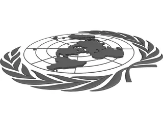 United Nations Seal 3D Model
