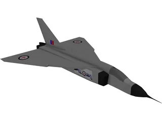 Avroe Arrow Jet Fighter 3D Model