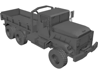 Military Transport Truck 3D Model