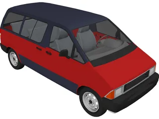 Ford Aerostar XLT Van (1994) 3D Model