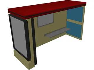 Bus Stop 3D Model
