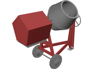 Portable Mixer 3D Model