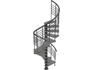 Spiral Staircase  3D Model