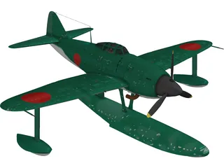 Kawanishi N1K1 Kyofu 3D Model