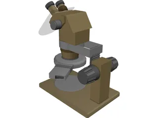 Single Dioptor Stereo Mcroscope 3D Model