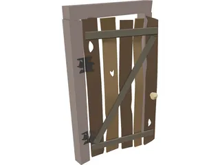 Old Door 3D Model