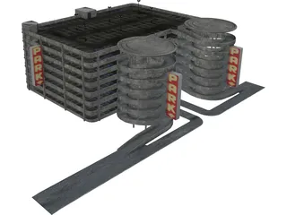 Parking Garage 3D Model