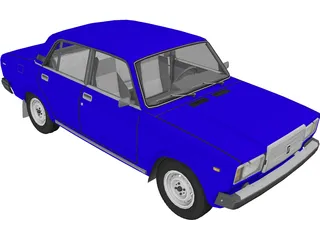 VAZ 2107 3D Model