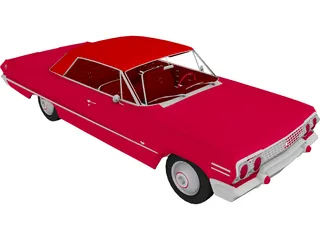 Chevrolet Impala 2-door (1963) 3D Model