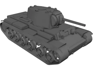 Tank KV-1 3D Model