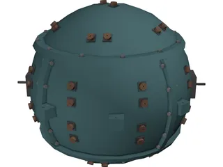 Trinity Atomic Bomb 3D Model