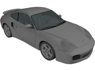 Porsche 911 996 Turbo 3D Model