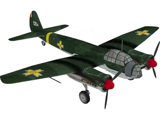 Junkers Ju 88A-4 3D Model