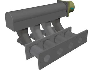 Honda CRX-Civic 84-87 Performance Intake Manifold 3D Model