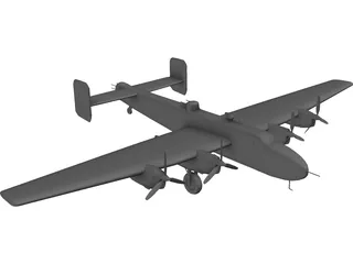 Handley Page Halifax B.III 3D Model