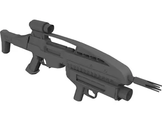 XM8 + XM320 Grenade Launcher 3D Model