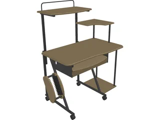 Desk Computer 3D Model