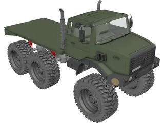 Military Truck 6x6 3D Model