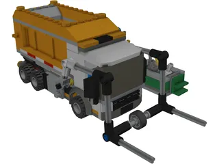 LEGO City Garbage Truck 3D Model