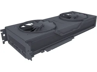 Nvidia GeForce RTX 2080 Founders Edition 3D Model