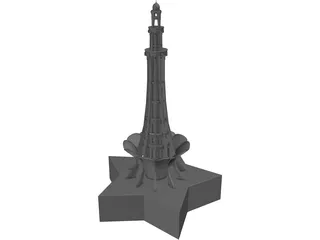 Minar E Pakistan 3D Model