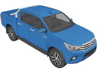 Toyota Hilux Double Cab (2016) 3D Model