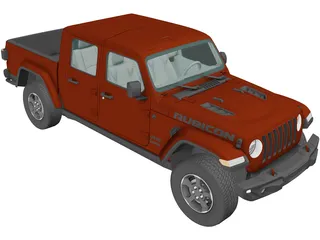 Jeep Gladiator Rubicon (2020) 3D Model