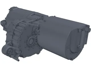 Tesla Large Drive Motor 3D Model