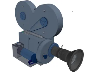 Movie Camera 3D Model