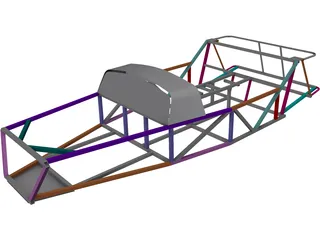 Lotus 7 Chassis 3D Model