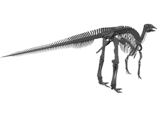 Edmontosaurus Skeleton 3D Model