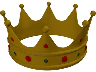 Crown Golden 3D Model