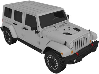 Jeep Wrangler (2014) 3D Model