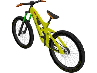 Mountain Bike Downhill 3D Model