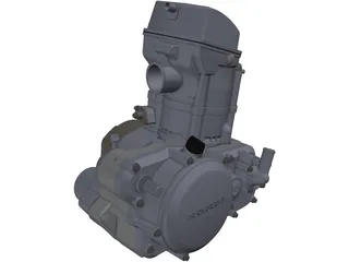 Honda CRF250R Engine 3D Model