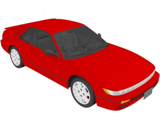 Nissan 180SX (1989) 3D Model