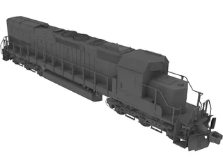 EMD SD40T 3D Model