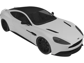 Aston Martin Vanquish S (2013) 3D Model