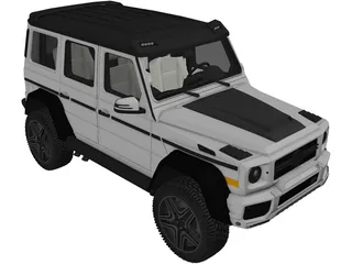 Mercedes-Benz G63 AMG 4x4 Squared 3D Model