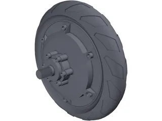 Wheel Motor 3D Model