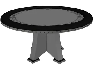 Poker Table 3D Model