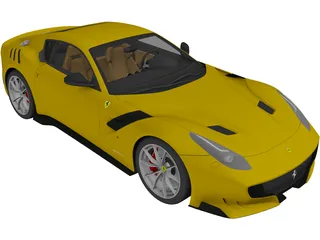 Ferrari F12TDF (2016) 3D Model