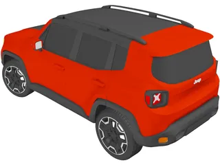 Jeep Renegade Latitude (2015) 3D Model