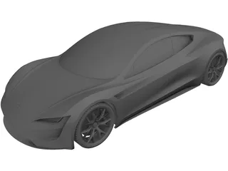 Tesla Roadster (2020) 3D Model