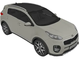 Kia Sportage (2016) 3D Model