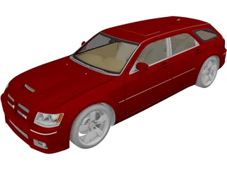 Dodge Magnum SRT8 (2008) 3D Model