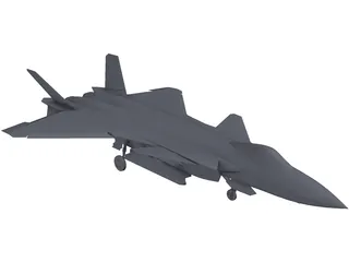 Chengdu J-20 3D Model